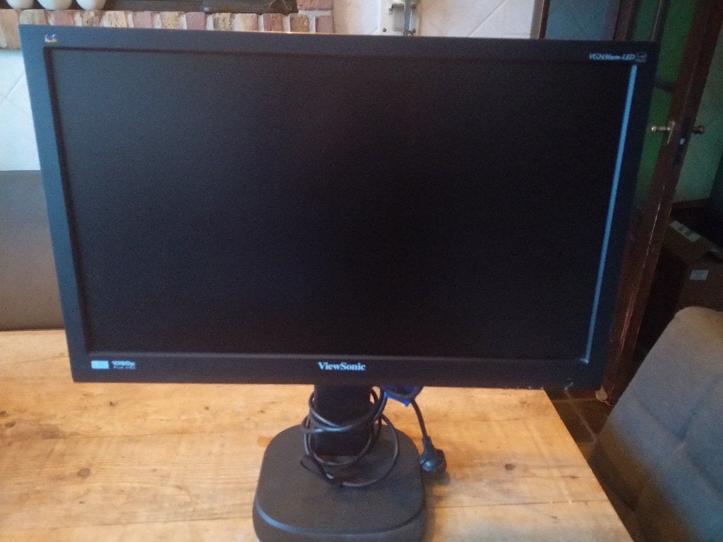 0079 - ViewSonic VG2436WM-LED monitor, Ophalen, Gebruikt, Kantelbaar, Full HD