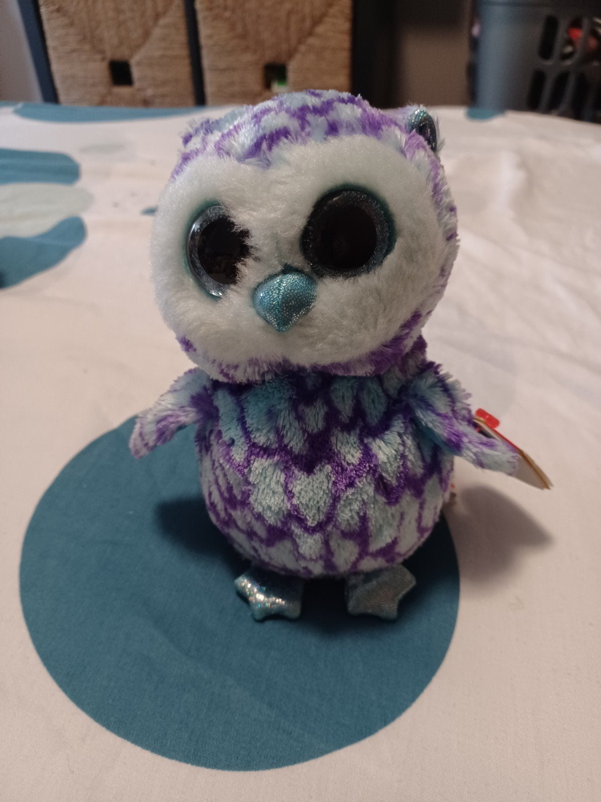 Ty Beanie Boo Uil Owlette - Zo goed als nieuw, Kinderen en Baby's, Overige karakters, Overige typen, Zo goed als nieuw, Klein (minder dan 20 cm)