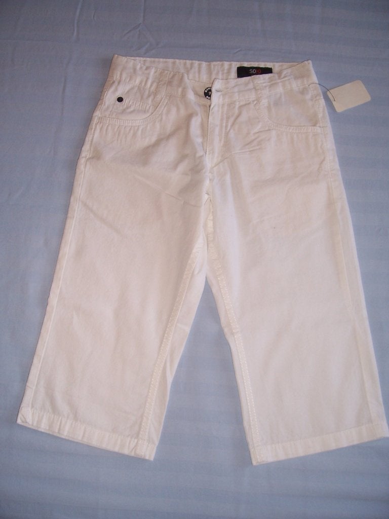 Nieuwe witte 3-kwart/driekwart broek merk Soho maat 146, Broek, Meisje, Soho, Nieuw
