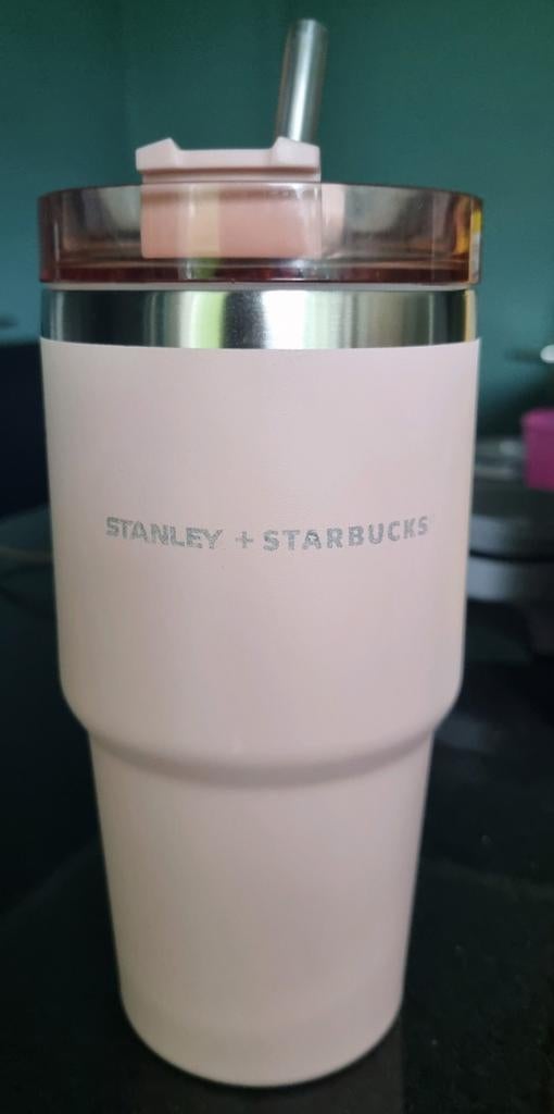 Stanley + Starbucks Tumbler - Roze met rietje, Ophalen, Overige typen, Stanley, Zo goed als nieuw