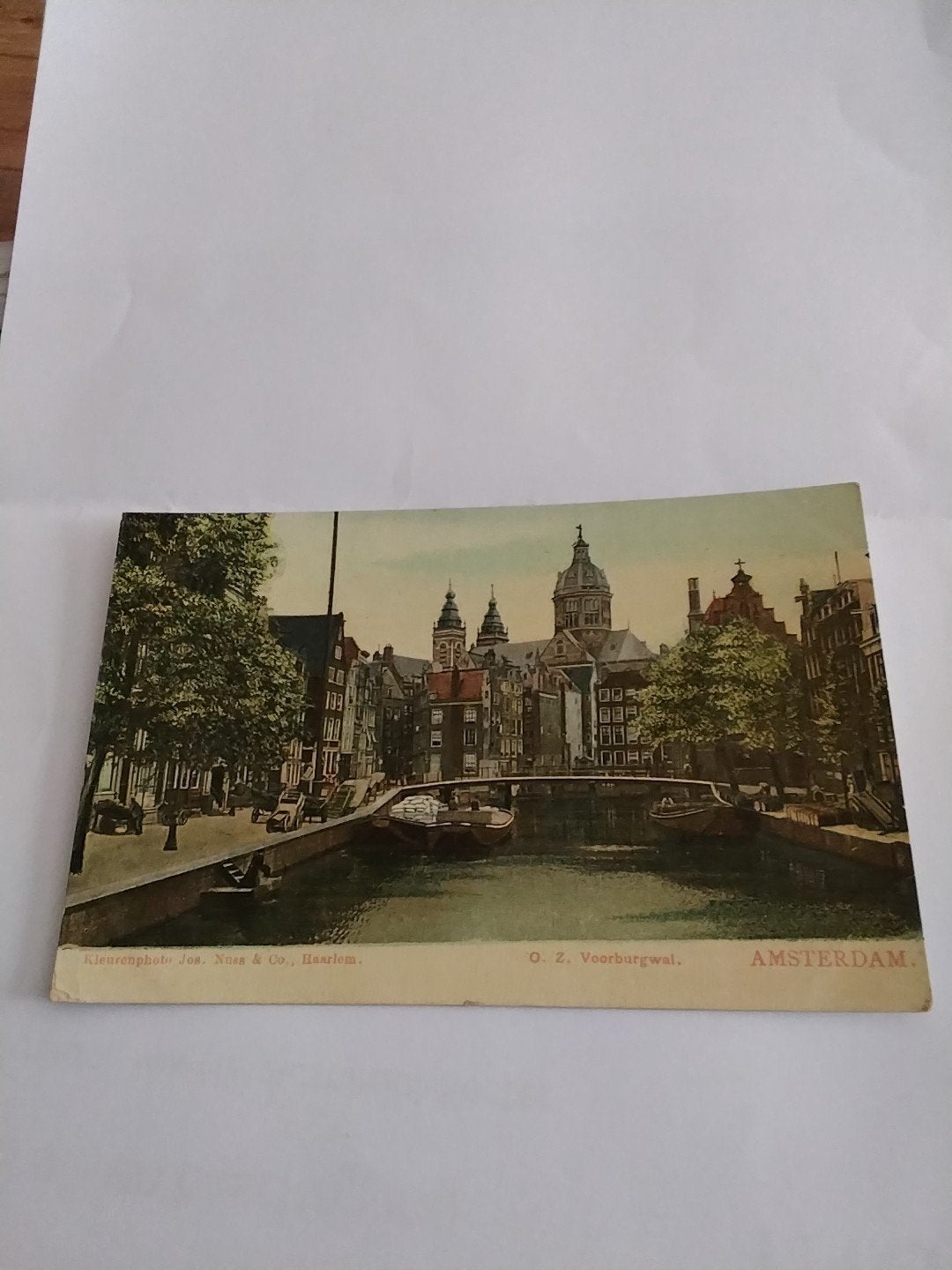 Oude Ansichtkaart Amsterdam O. Z. Voorburgwal, Ophalen of Verzenden, Voor 1920, Gelopen, Noord-Holland