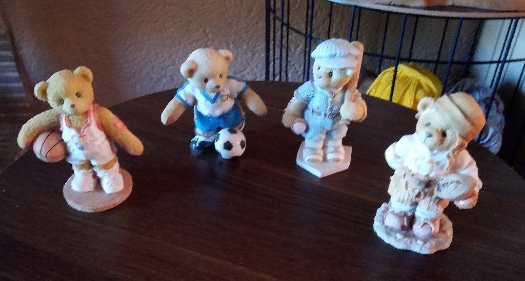 Cherished Teddies Zes stuks, Ophalen of Verzenden, Zo goed als nieuw, Beeldje, Cherished Teddies