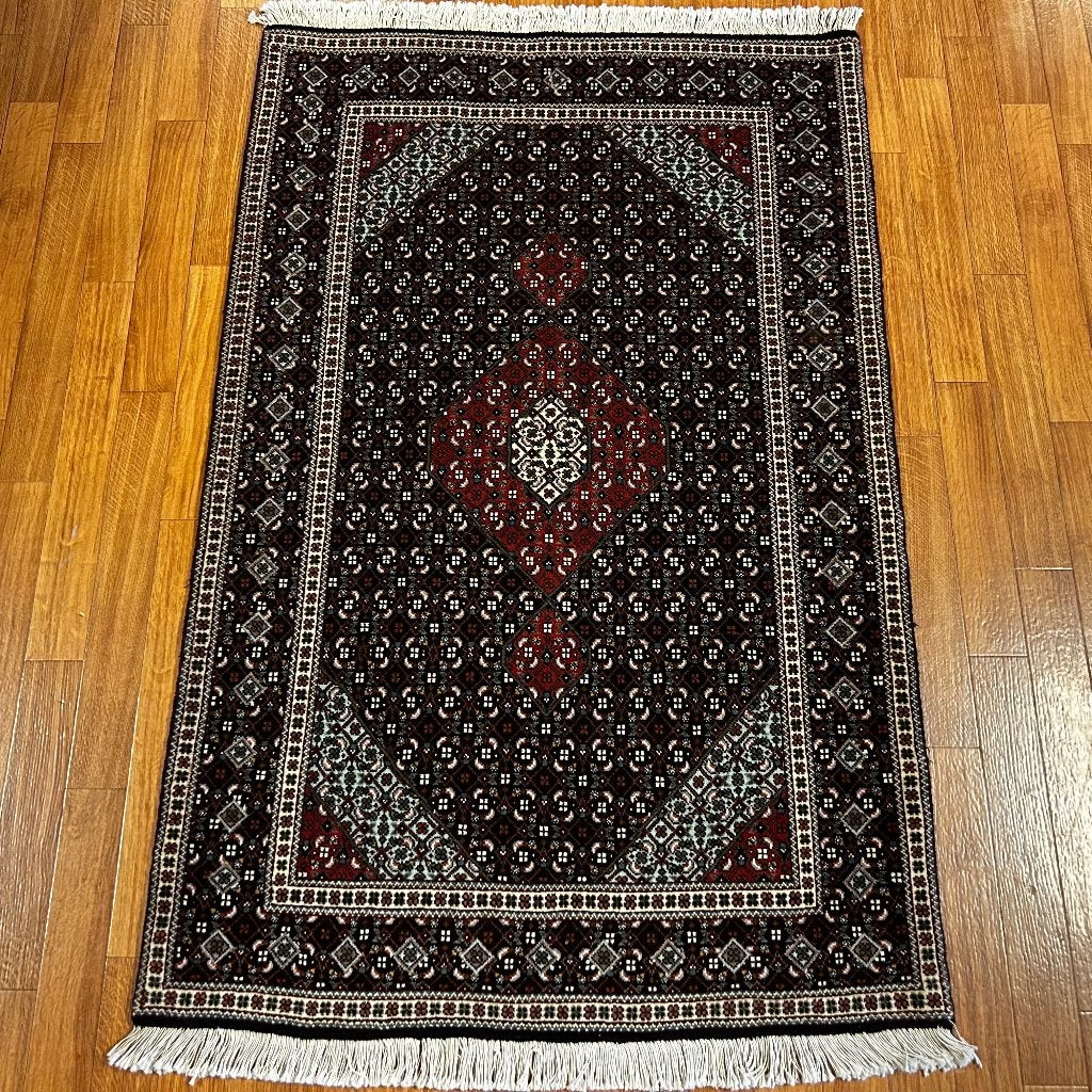 perzisch tapijt tabriz – 154 x 100 cm – trendy vloerkleed, TTM Wonen, Meubels – (Perzische) Tapijten en Woonaccessoires, 100 tot 150 cm