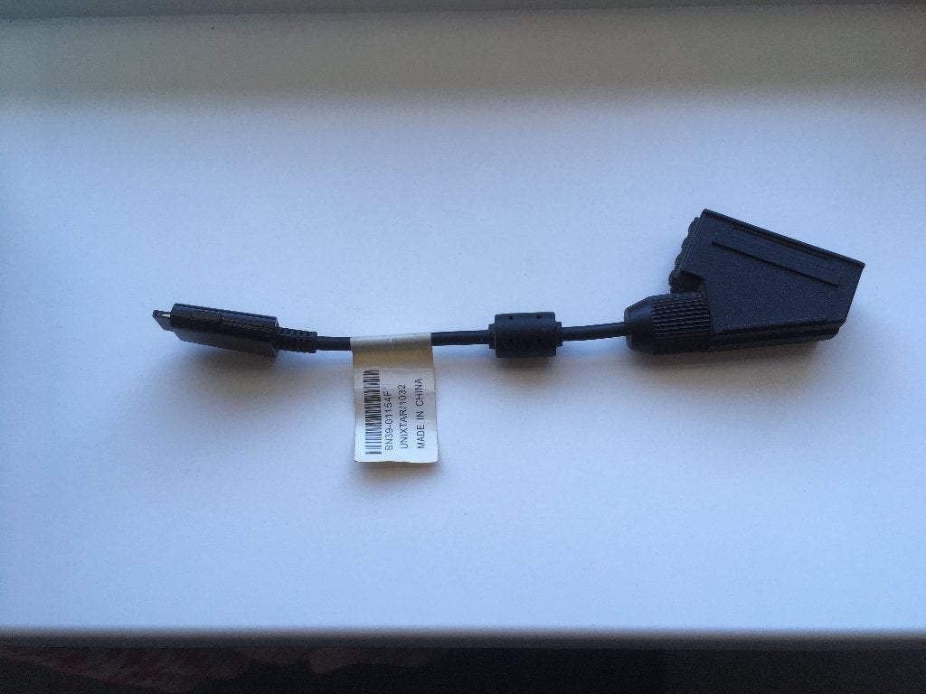 samsung hd tv naar scart converter omzetter bn39-01154f, Ophalen of Verzenden, Zo goed als nieuw, Minder dan 2 meter, Scartkabel