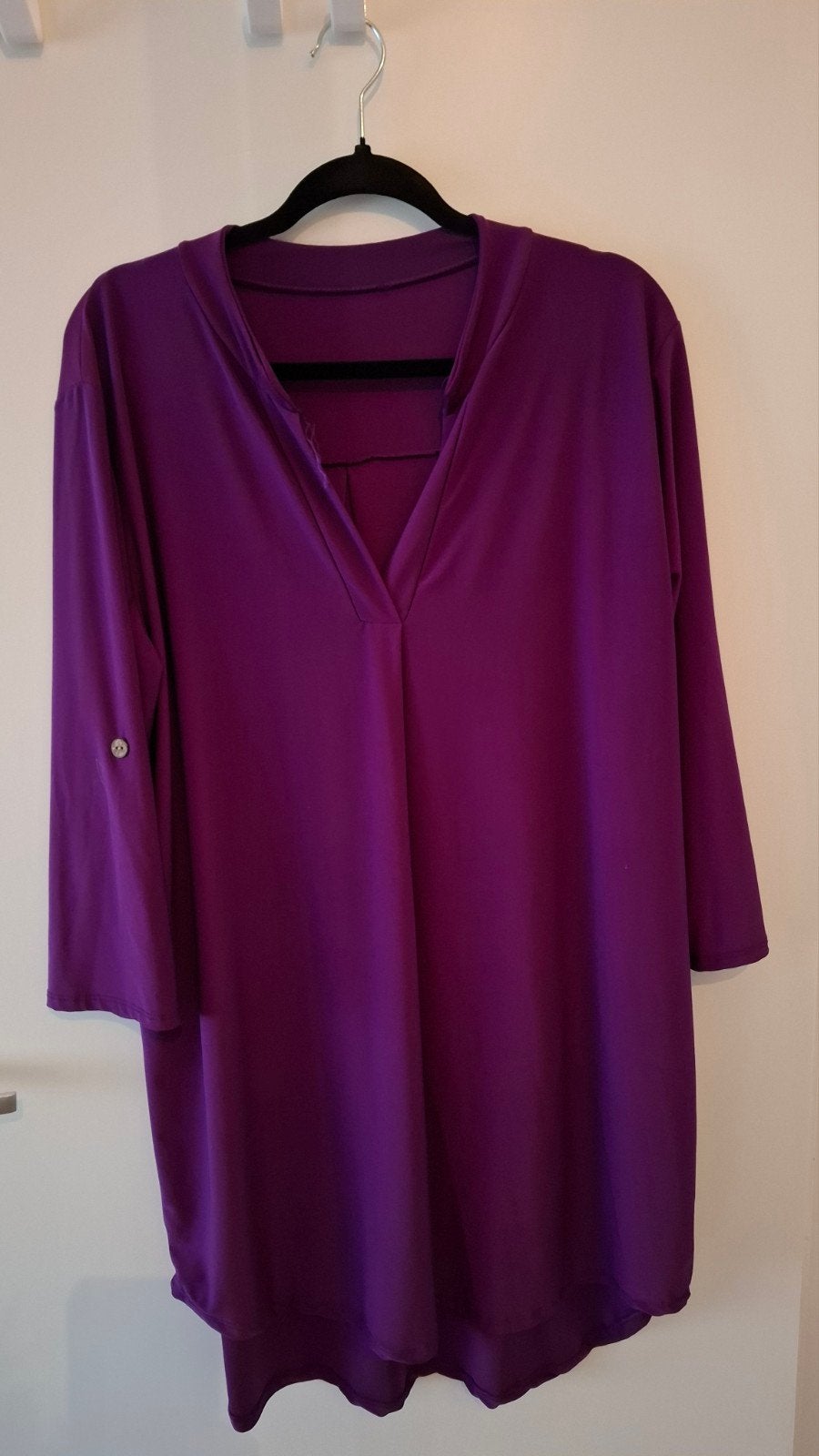 Paarse tuniek/blouse maat 48, Ophalen of Verzenden, Gedragen, Maat 46/48 (XL) of groter, Paars