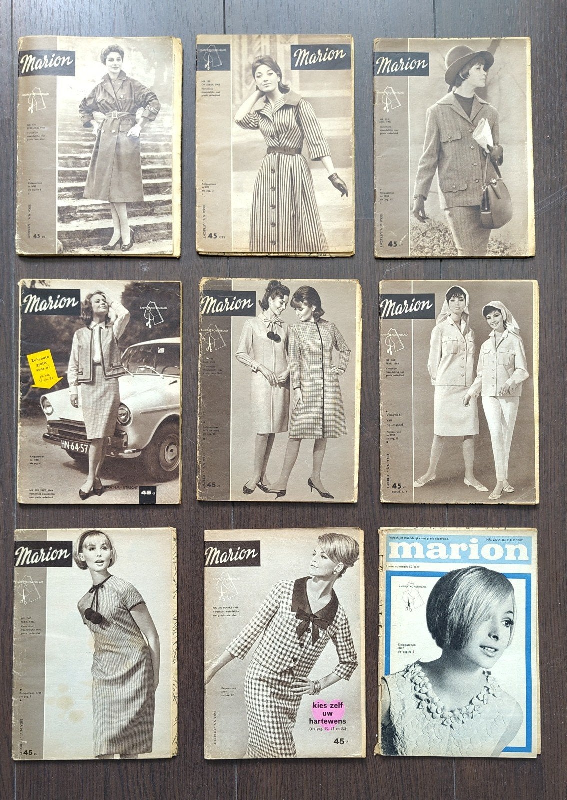 Vintage Marion Modebladen - Jaren '60 Collectie (33 stuks), Boeken, Ophalen of Verzenden, Gelezen, Damesbladen