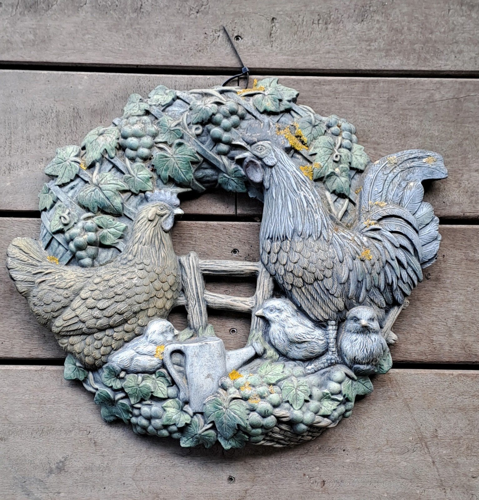 Te leuk is deze Krans/Wanddecoratie/Beeld/Zwaar/Beton, Tuin en Terras, Ophalen