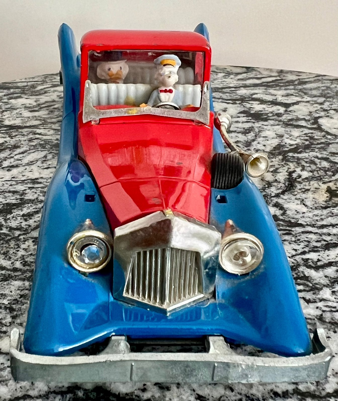Politoys M Disney Paperino N 559 Donald Duck Dagobert Auto., Ophalen, Donald Duck, Gebruikt, Beeldje of Figuurtje