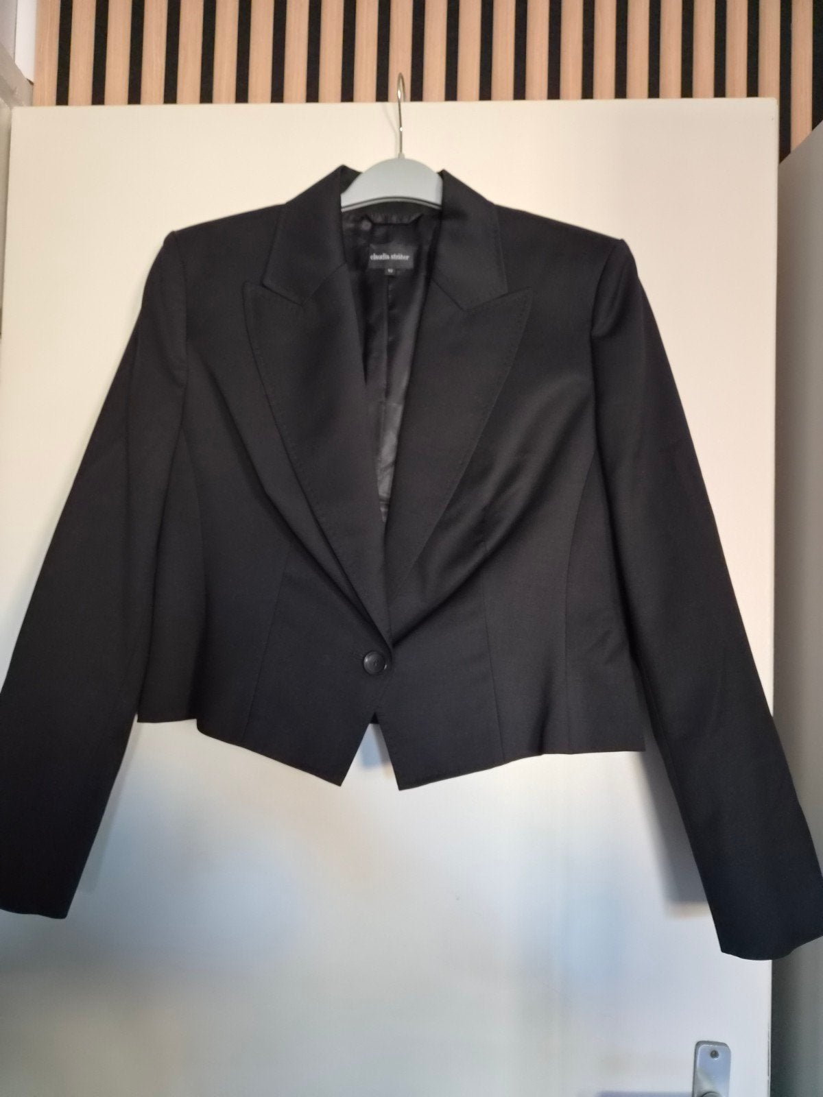 Zwart Colbert Claudia Sträter - Zo goed als nieuw, Kleding | Dames, Zwart, Maat 42/44 (L), Ophalen of Verzenden, Zo goed als nieuw