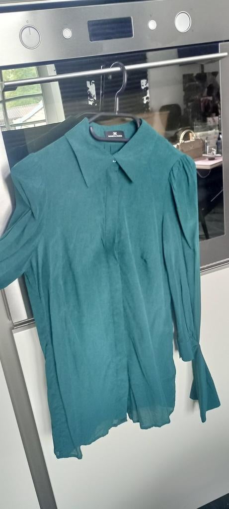 Elisabetta Franchi blouse groen turquoise kleur maat XS, Kleding | Dames, Blouses en Tunieken, Ophalen of Verzenden, Zo goed als nieuw