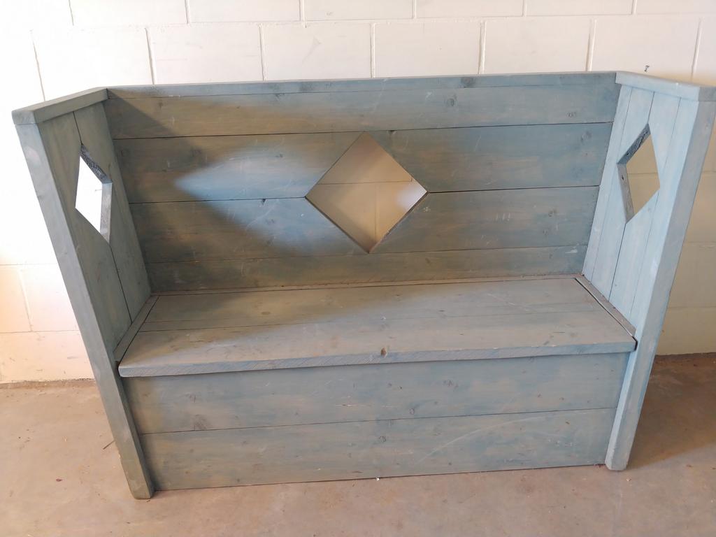 Halbankje steigerhout., Huis en Inrichting, Ophalen, Minder dan 150 cm