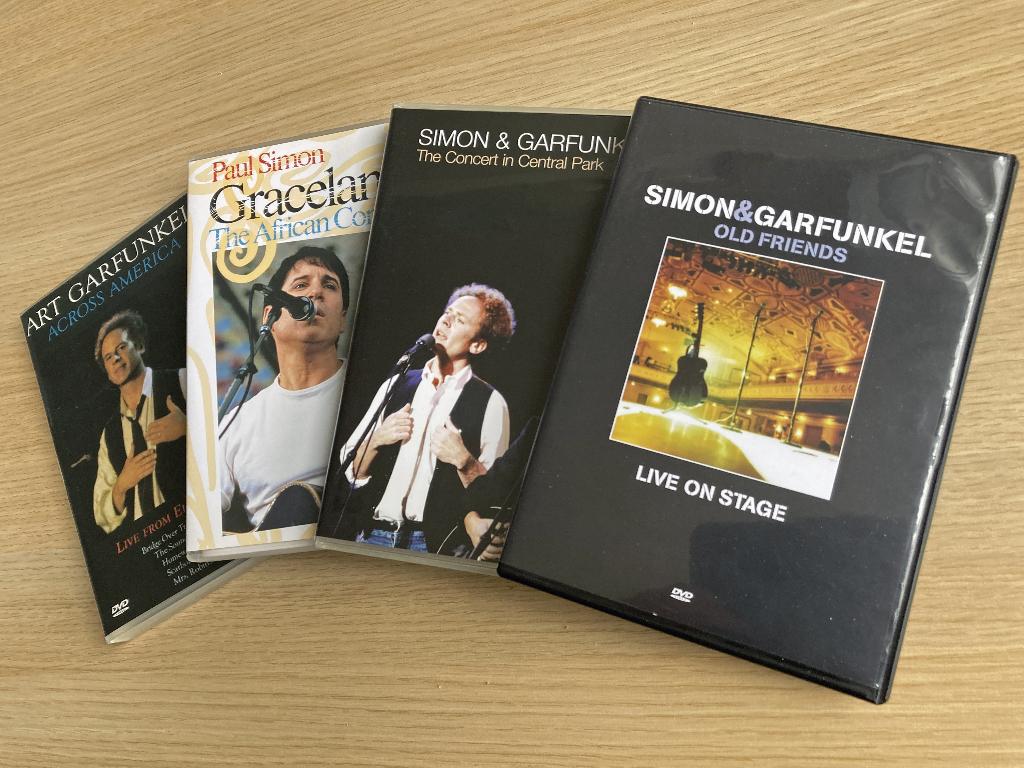 DVD's  --  Paul Simon en Art Garfunkel   -  alle vier voor, Alle leeftijden, Ophalen of Verzenden, Zo goed als nieuw