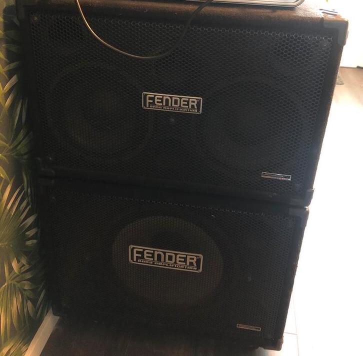 2 speakers fender 210 en 215 pro prijs per stuk, Ophalen, Zo goed als nieuw, Basgitaar, 100 watt of meer