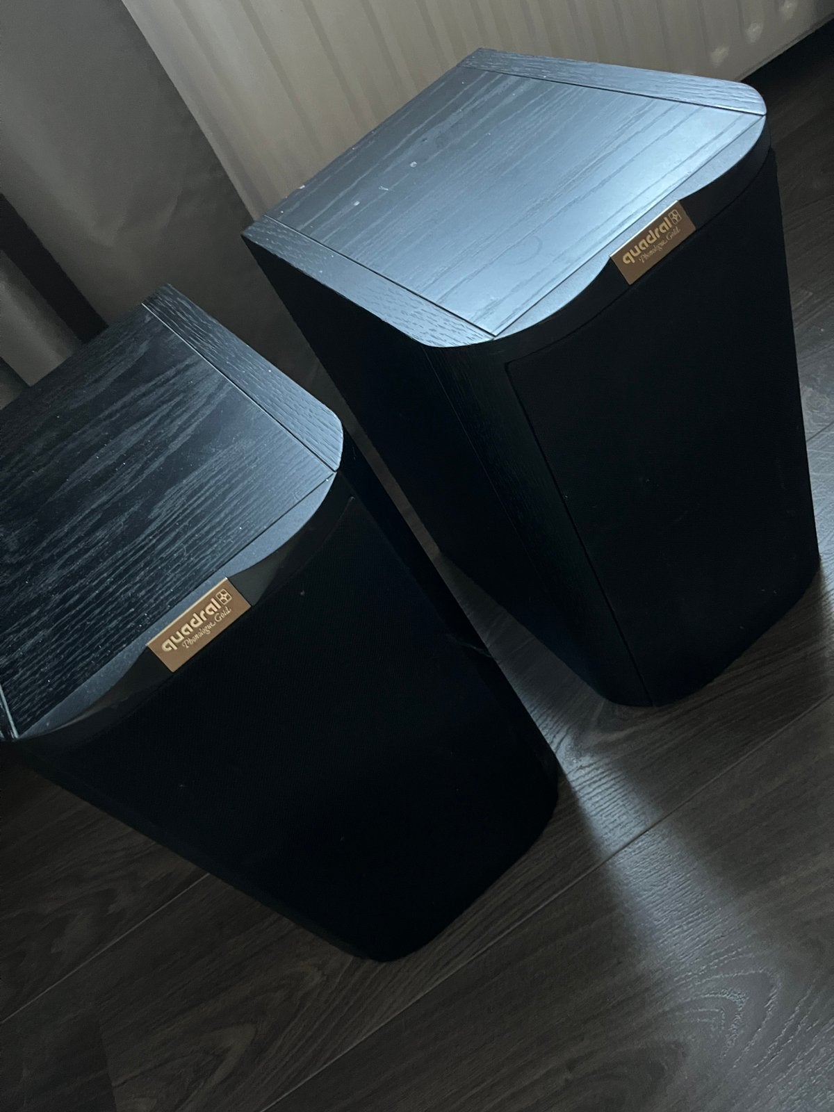 Quadral geluidboxen set, Stereo speakers, Gebruikt, 60 tot 120 watt, Ophalen