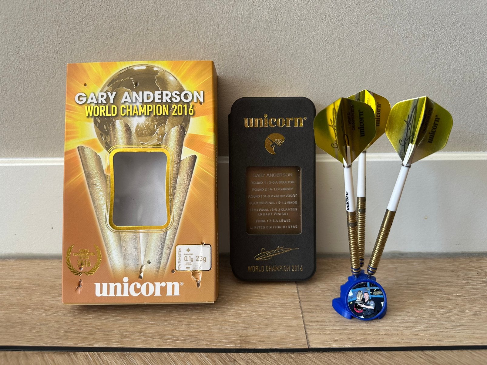 Gary Anderson WC 2016 limited edition, Ophalen, Zo goed als nieuw, Pijlen
