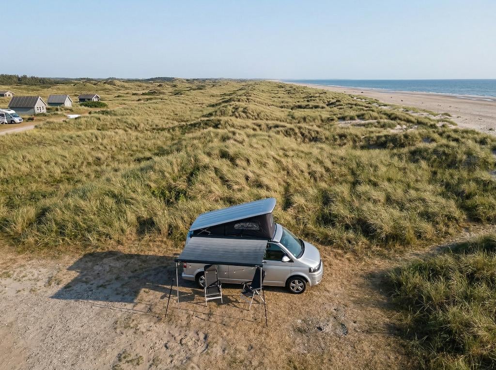 Vw Transporter T5.1 Camper / 2025 omgebouwd / Instap klaar, Caravans en Kamperen, Volkswagen, Particulier, Koelkast, 5 tot 6 meter