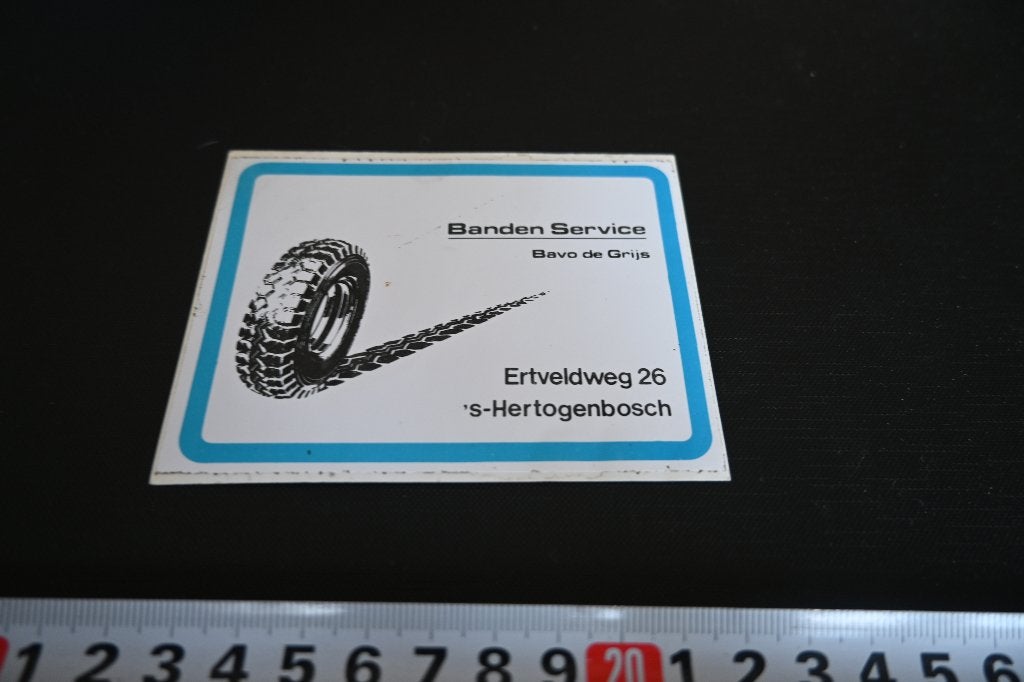 sticker's-Hertogenbosch Banden Service BAVO de GRIJS, Ophalen of Verzenden, Zo goed als nieuw