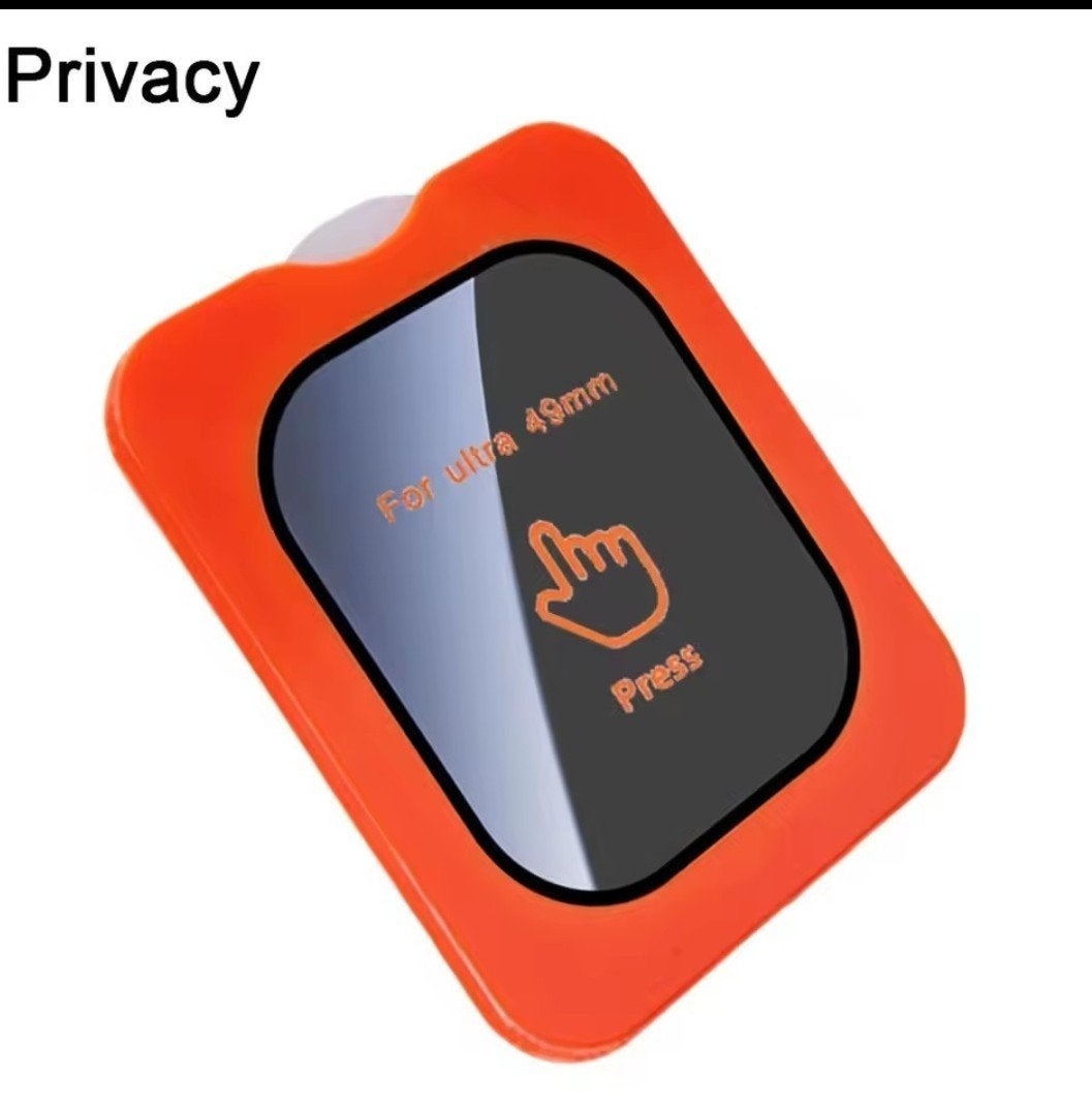 Privacy Screen Protector voor Apple Watch Ultra 49mm, Ophalen of Verzenden, Nieuw, Oranje