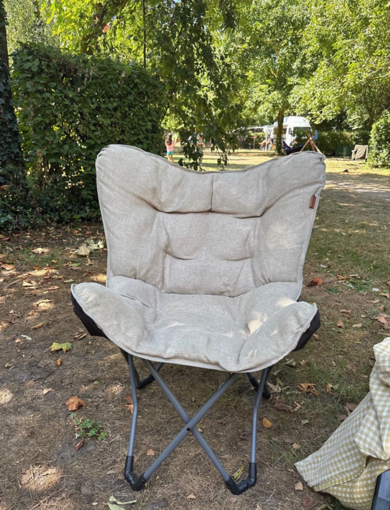 Bo-Camp vlinderstoel lounge stoel Redbridge urban outdoor, Ophalen, Zo goed als nieuw, Campingstoel