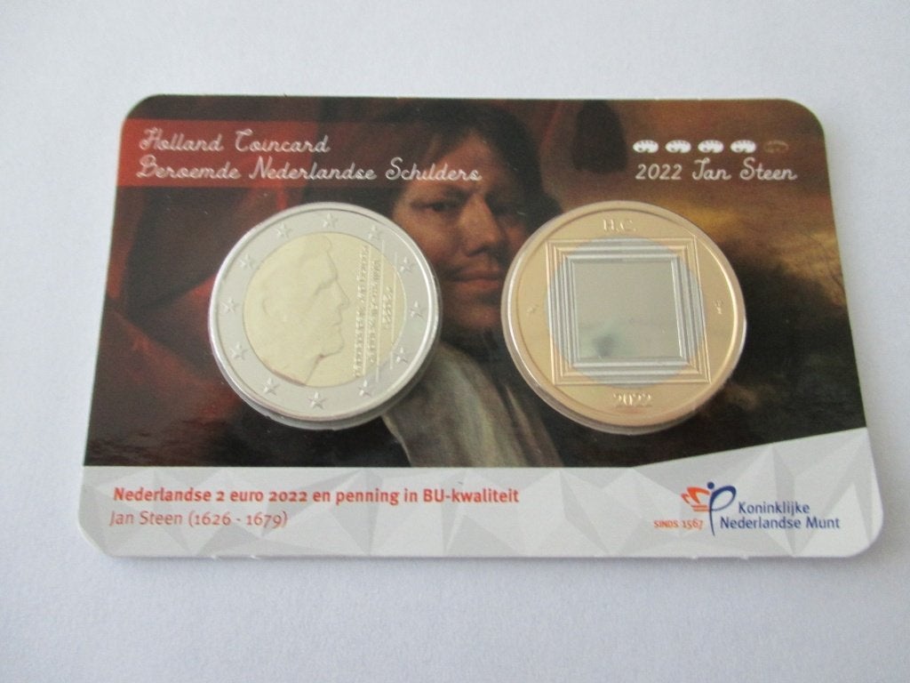 Holland coincard Jan Steen 2022, Postzegels en Munten, Ophalen of Verzenden, Koningin Beatrix, Euro's, Setje