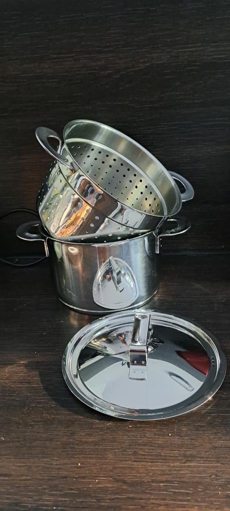 Pasta-kookpan., Ophalen, Zo goed als nieuw, Rvs, Kookpan of Snelkookpan