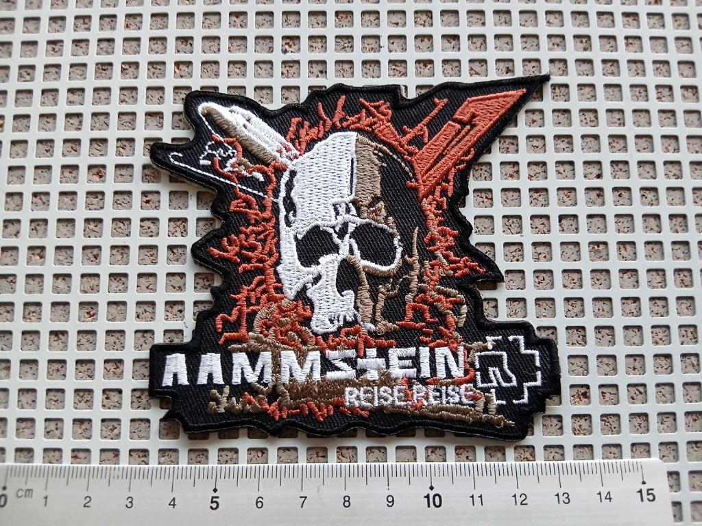 Rammstein zeer mooie reise reise shaped patch 11, Verzenden, Nieuw, Kleding