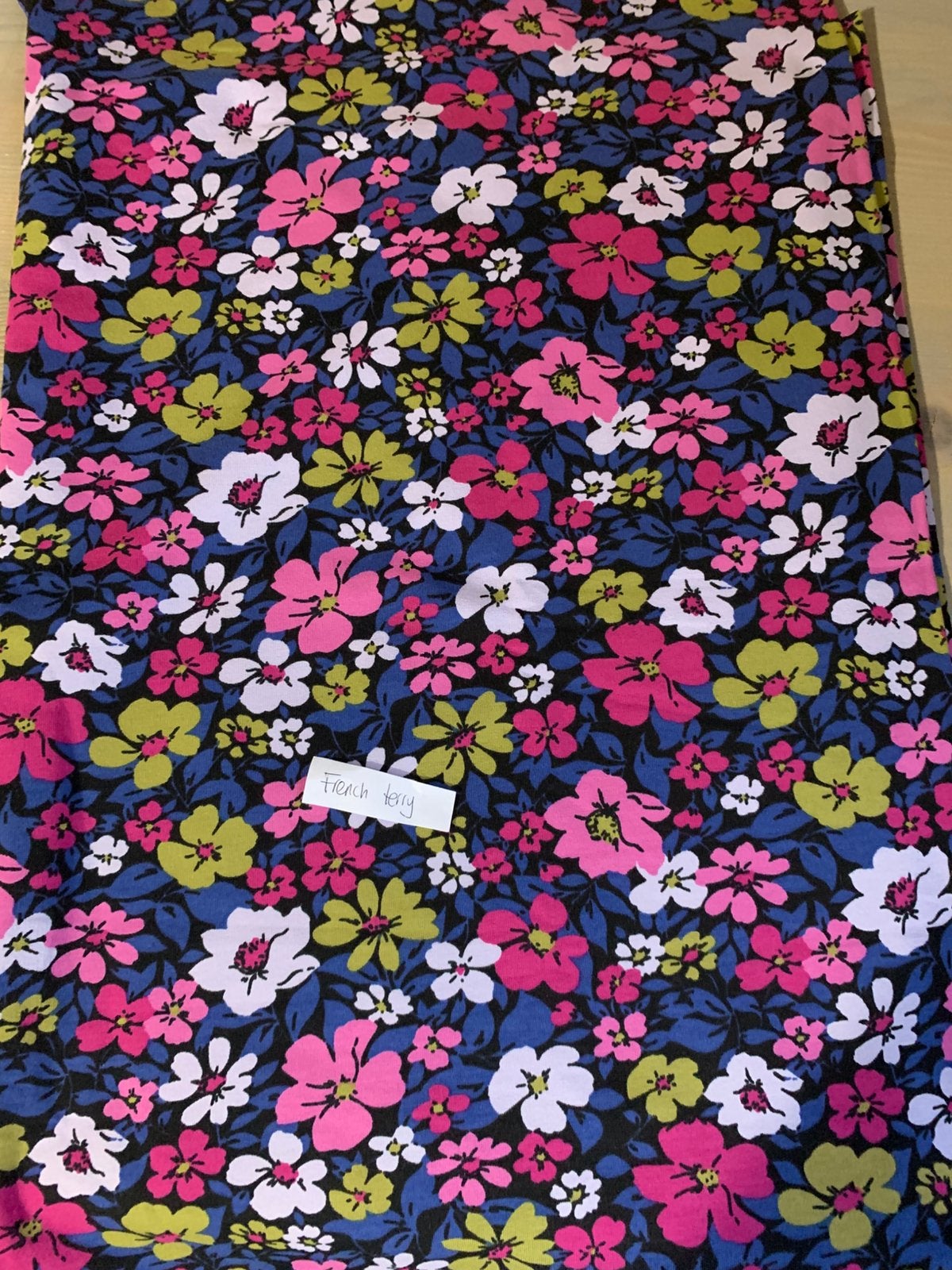 1m coupon Frenchterry stof, 120 cm of meer, Ophalen of Verzenden, Zo goed als nieuw, Katoen