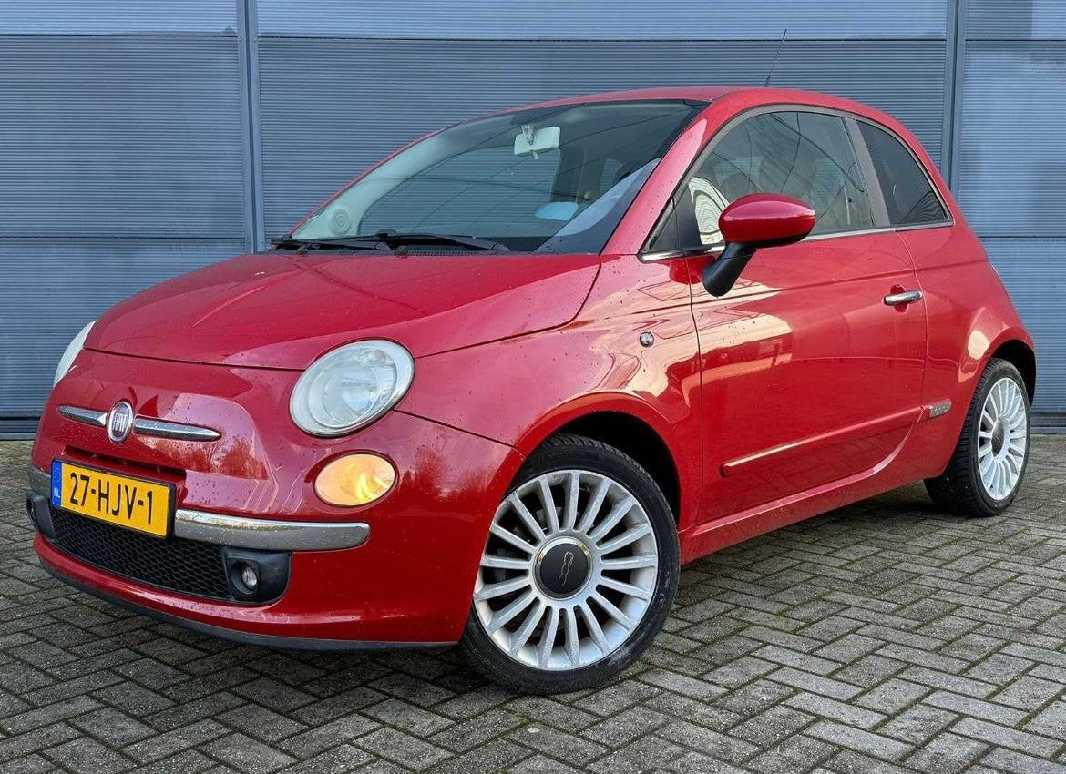 Fiat 500 1.4 sport 16V 73KW C 2009 Rood, Voorwielaandrijving, 31 €/maand, 4 cilinders, 4 stoelen