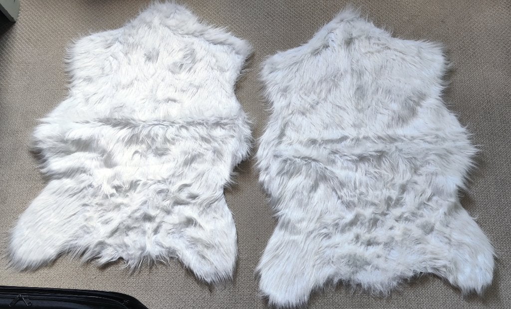 2 super zachte kleden voor op op bank bed of stoel, Ophalen of Verzenden, Nieuw, 100 cm, Overige typen