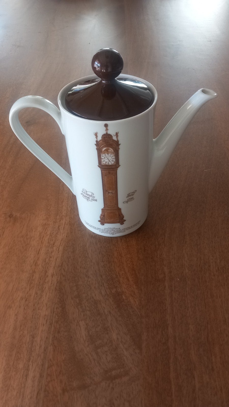 Mitterteich Porzellan Theepot met Staande Klok Decoratie, Ophalen of Verzenden