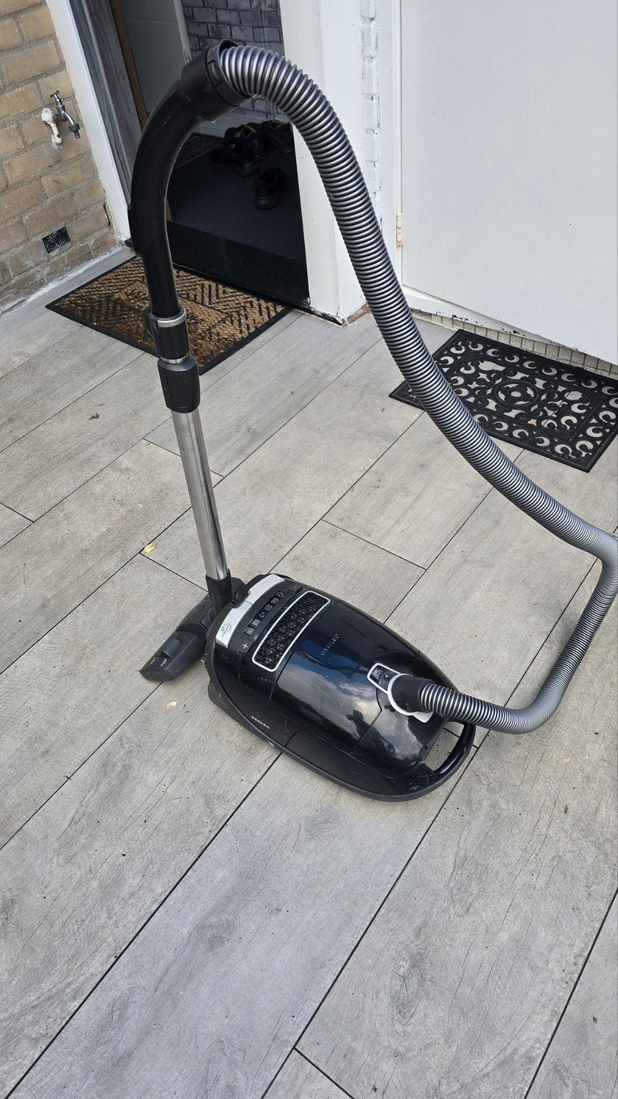Miele Stofzuiger - Zwart, cat en dog, Stofzak, Inclusief accessoires, Ophalen of Verzenden, Zo goed als nieuw
