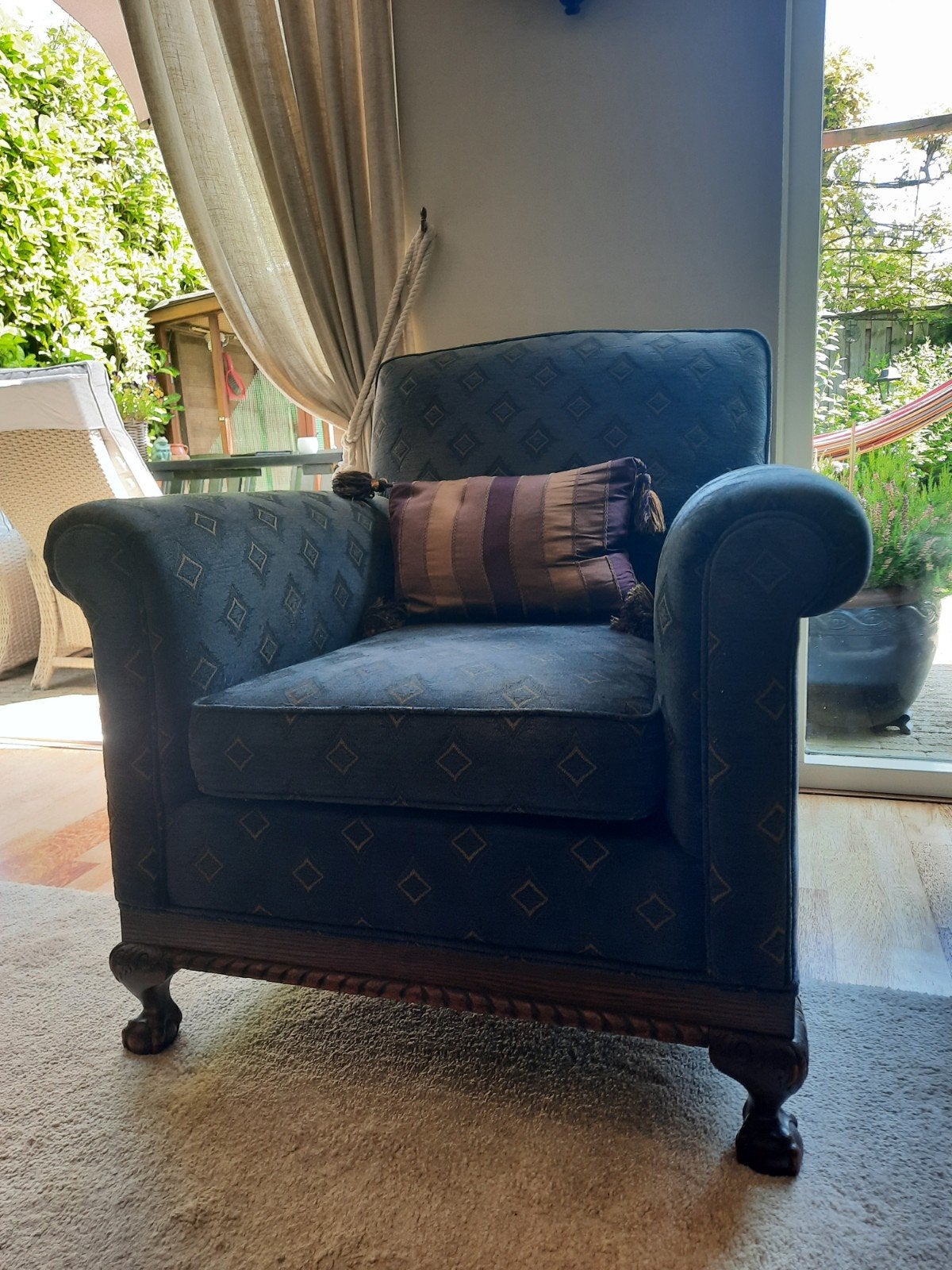 Fauteuil, Huis en Inrichting, Gebruikt, 75 tot 100 cm, Ophalen of Verzenden, 50 tot 75 cm