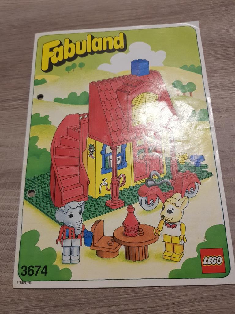 Lego fabuland instructie 3674, Kinderen en Baby's, Speelgoed | Duplo en Lego, Ophalen of Verzenden, Gebruikt, Lego