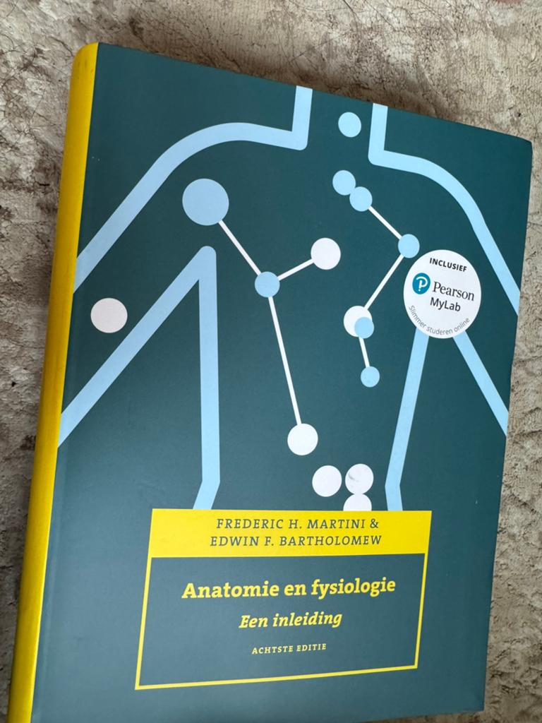 Anatomie en fysiologie, 8e editie met MyLab NL, Boeken, Schoolboeken, Ophalen of Verzenden, Zo goed als nieuw, Frederic H. Martini; Edwin F. Bartholomew