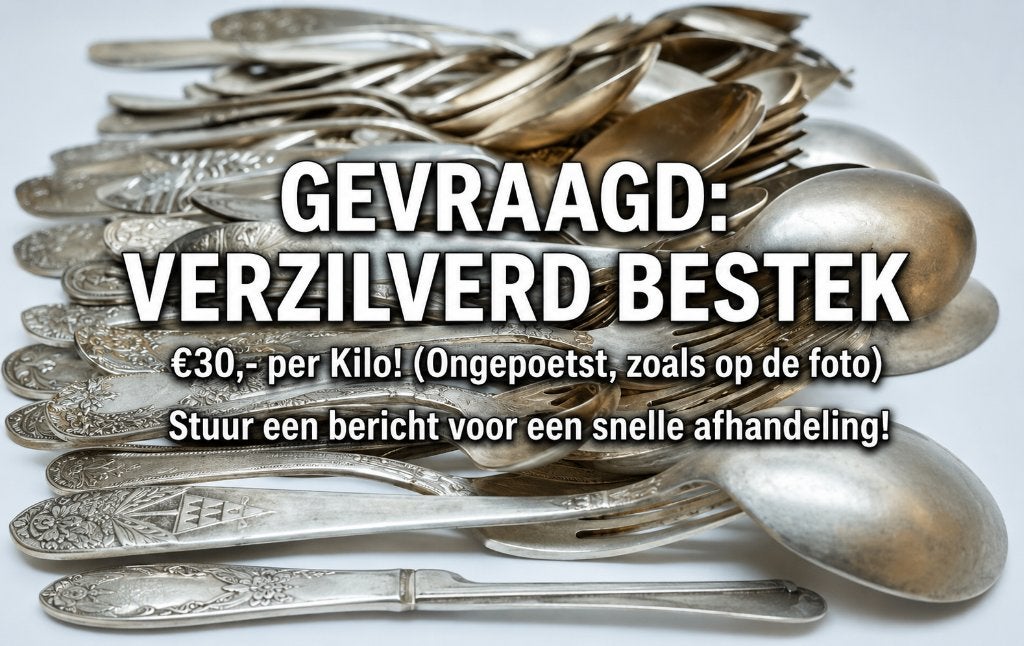 Gezocht: verzilverd bestek – €30 per kilo, direct betaald, Ophalen of Verzenden