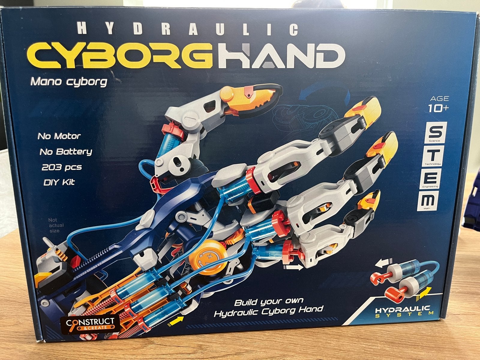 Hydraulische Cyborg Hand - DIY Kit STEM Speelgoed, Ophalen of Verzenden, Gebruikt, Bouwen