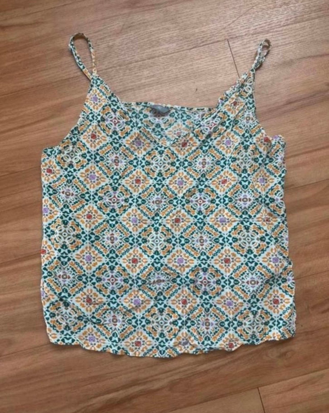 Zomerse boho top met bandjes - maat 42, Kleding | Dames, Tops, Ophalen of Verzenden, Zo goed als nieuw, Maat 42/44 (L)