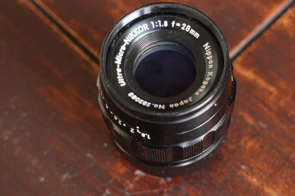 Ultra Micro Nikkor 28mm f1.8, 10:1 macro objectief, Audio, Tv en Foto, Fotografie | Lenzen en Objectieven, Ophalen, Zo goed als nieuw