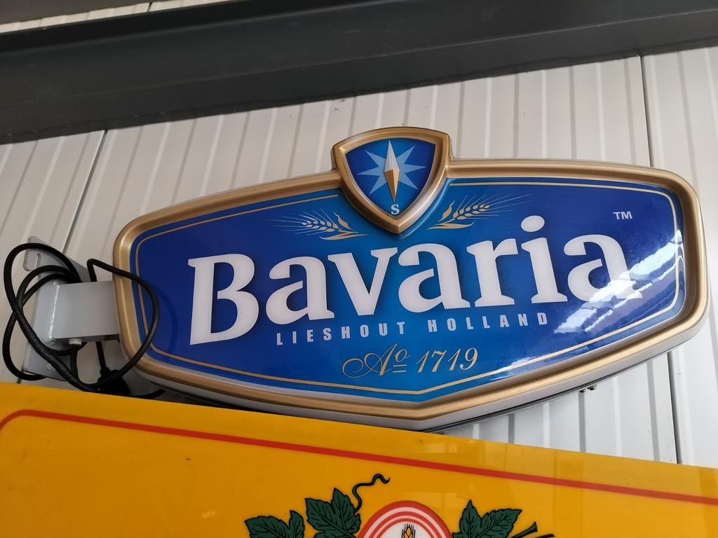 Bavaria Lichtbak Reclamebord - 87x40 cm, Ophalen