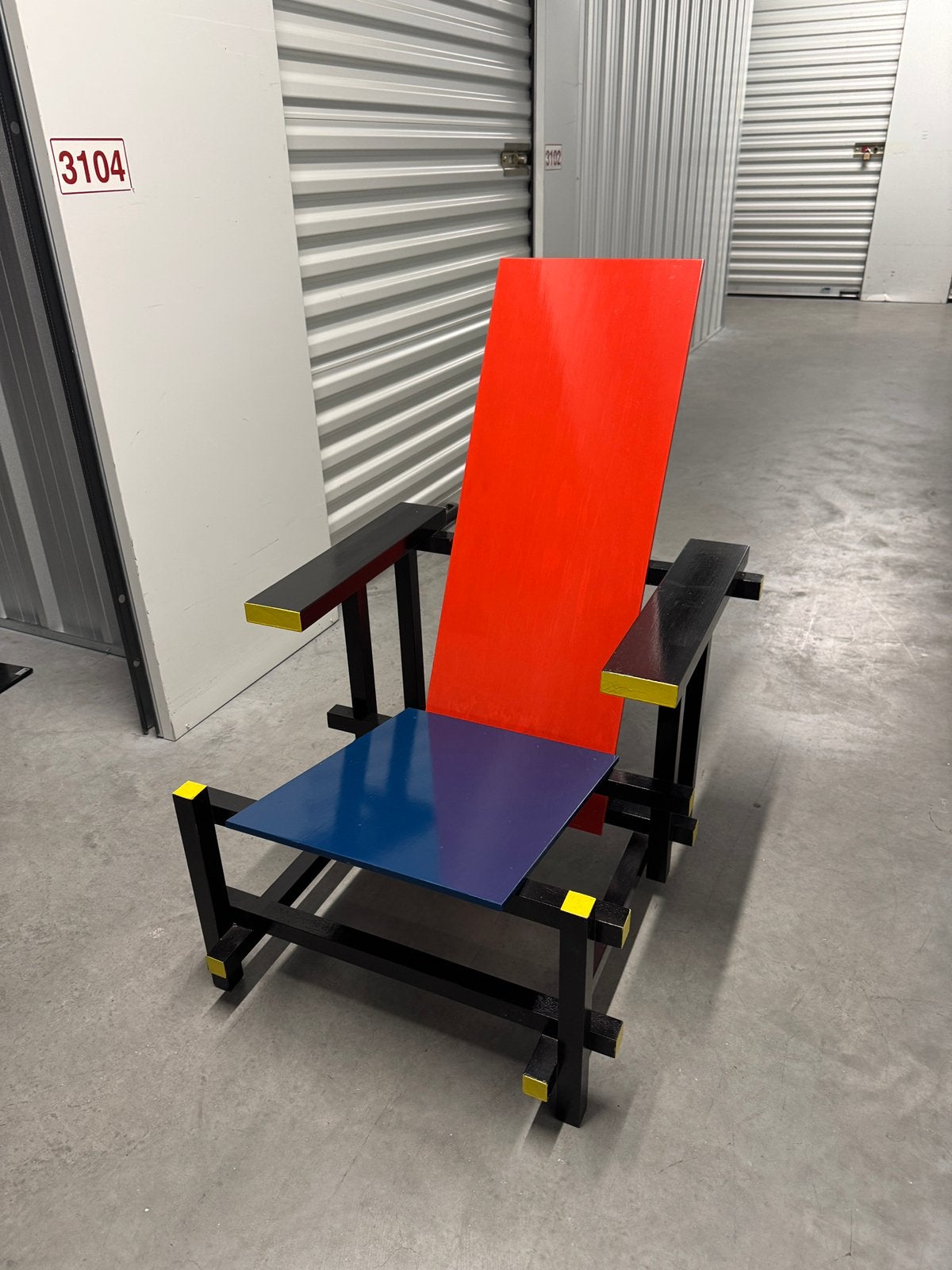 Gerrit Rietveld stoel - replica, Huis en Inrichting, Ophalen, Zo goed als nieuw, Hout