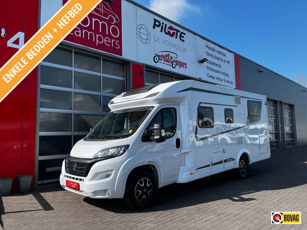 Etrusco T7300SB Camper, 4 persoons, Caravans en Kamperen, Campers, Luifel, Ringverwarming, Fiat, 7 tot 8 meter