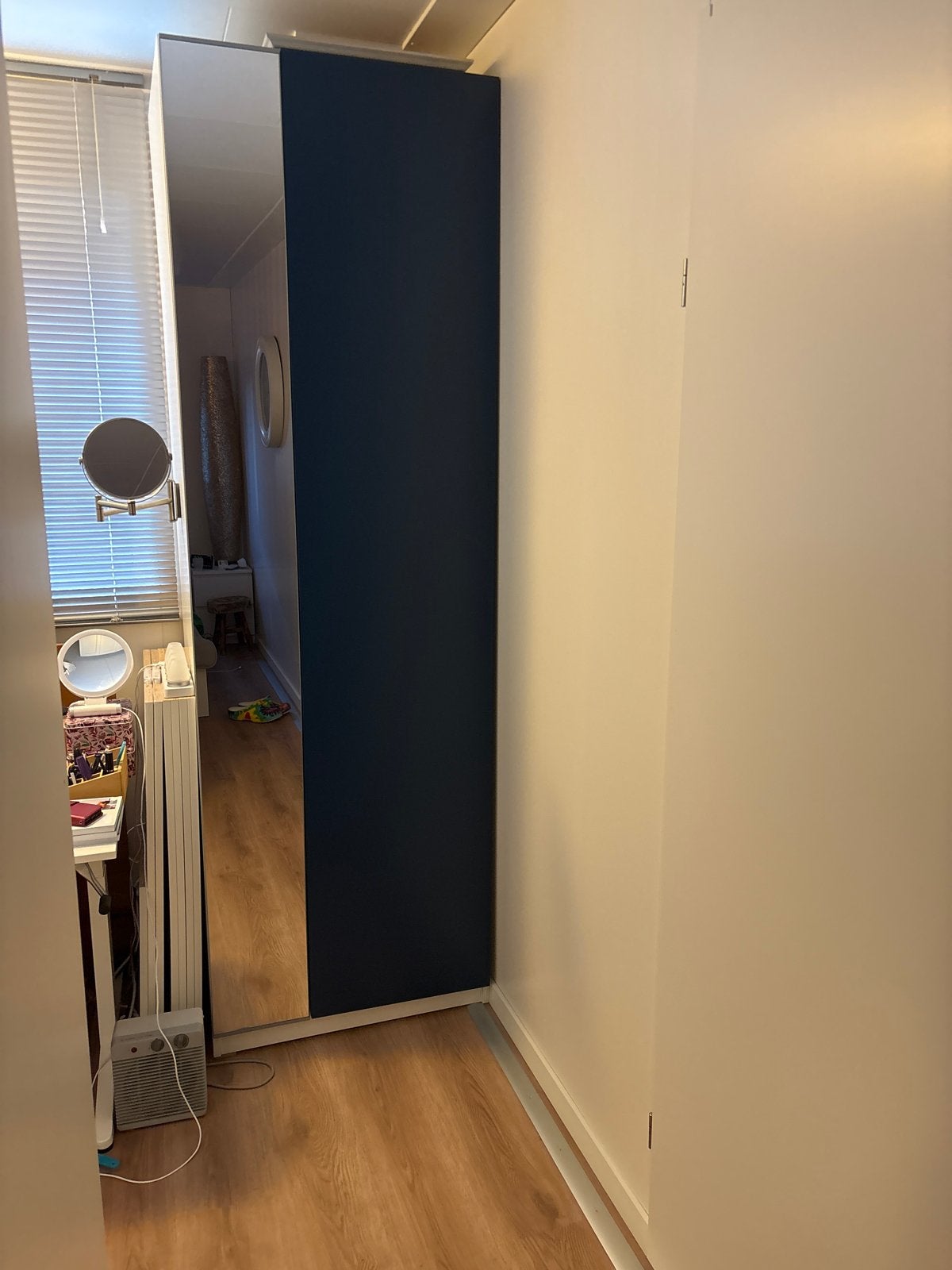 IKEA Pax kledingkast 75x236 cm met spiegeldeur, Gebruikt, 200 cm of meer, Met deur(en), 50 tot 100 cm