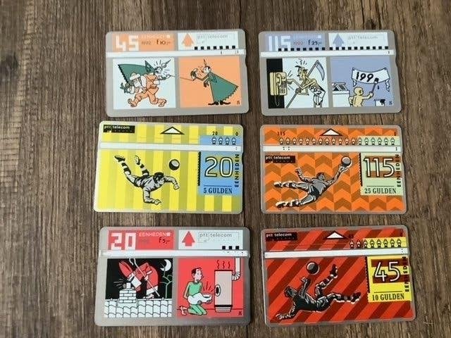collectie 24 Nederlandse telefoonkaarten met magneetstrip, Ophalen, Nederland