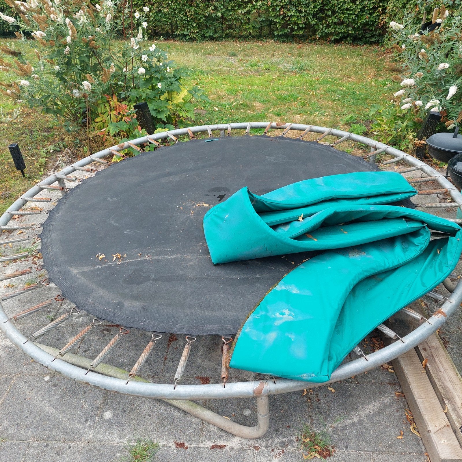 trampoline 2.45 diameter, Ophalen, Gebruikt