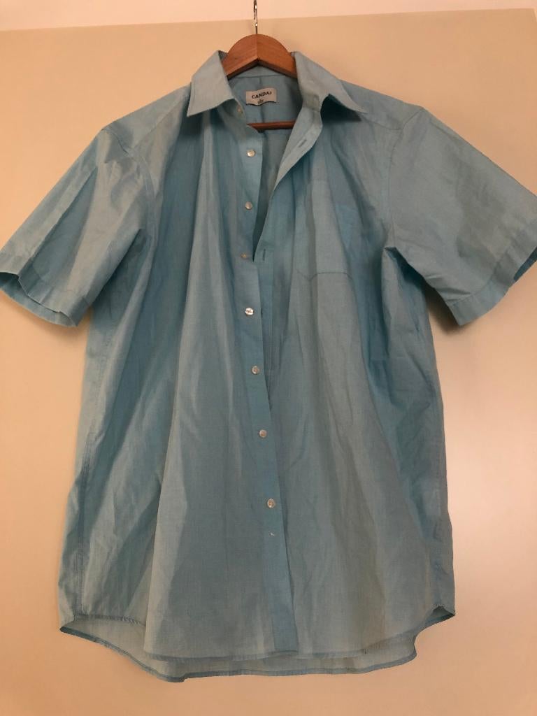 #5 Overhemd heren C&A, maat 43-44 XL, kleur licht blauw, Blauw, Zo goed als nieuw, Halswijdte 43/44 (XL), C&A