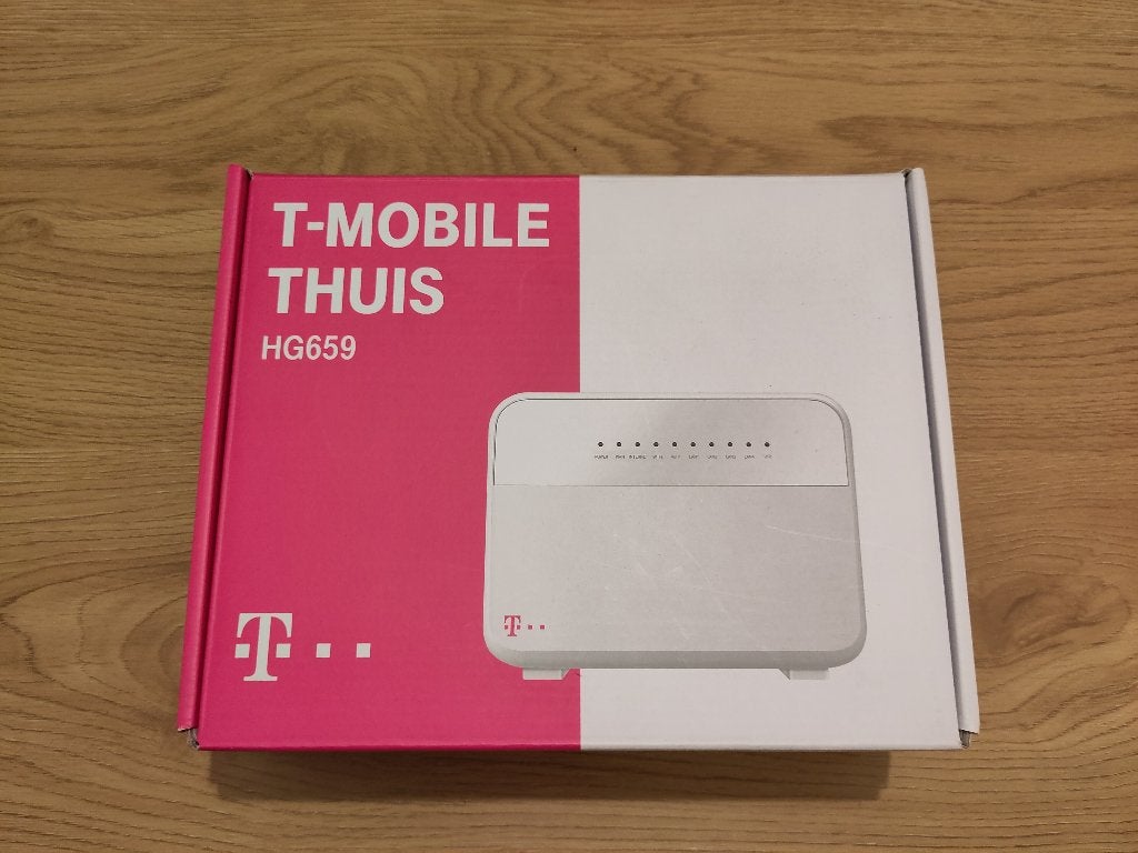 T-Mobile / Huawei HG659 Router Modem, Ophalen of Verzenden, Gebruikt, Router met modem, Huawei