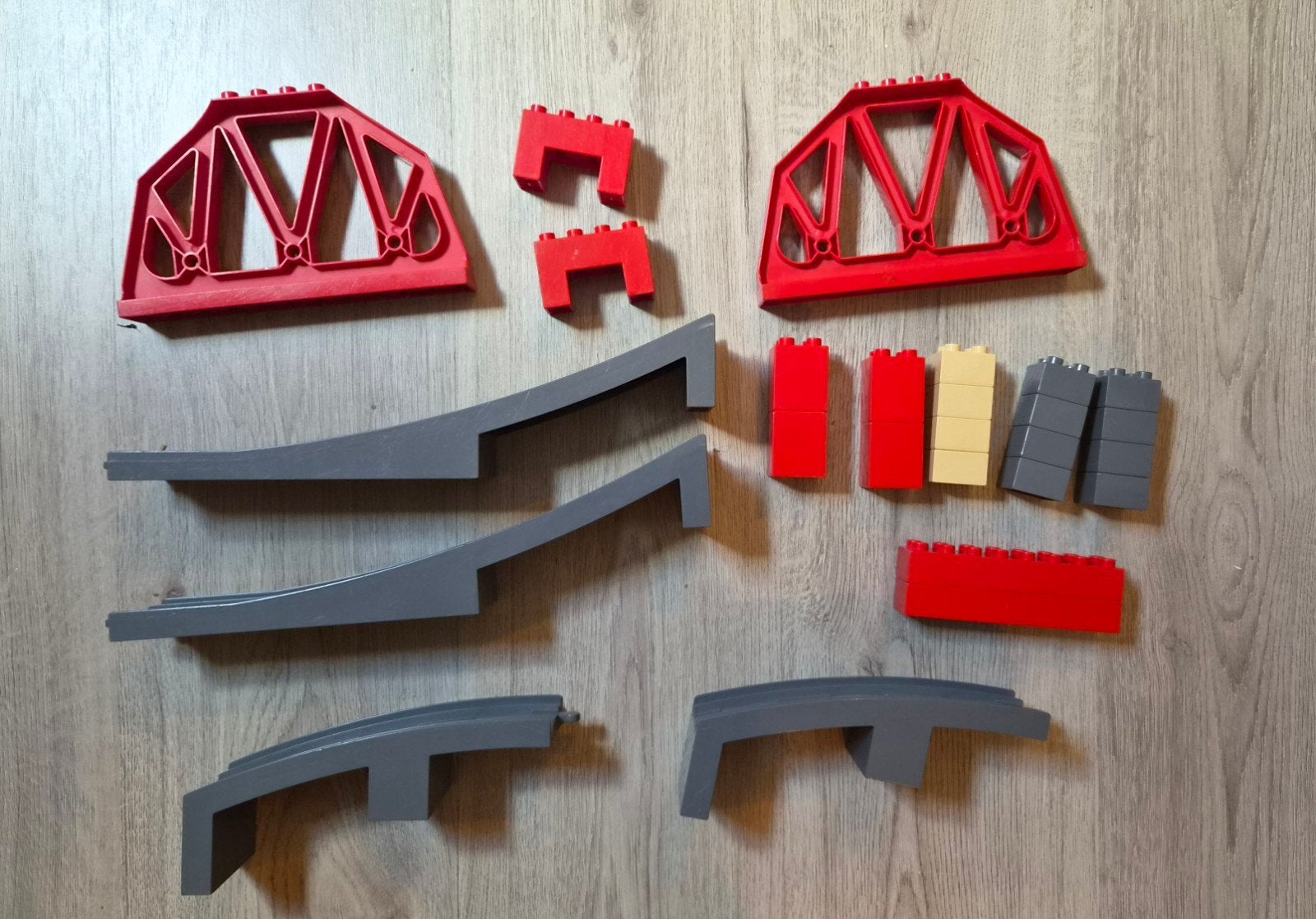 Lego Duplo Spoorbrug - Zonder doos, Ophalen of Verzenden, Gebruikt