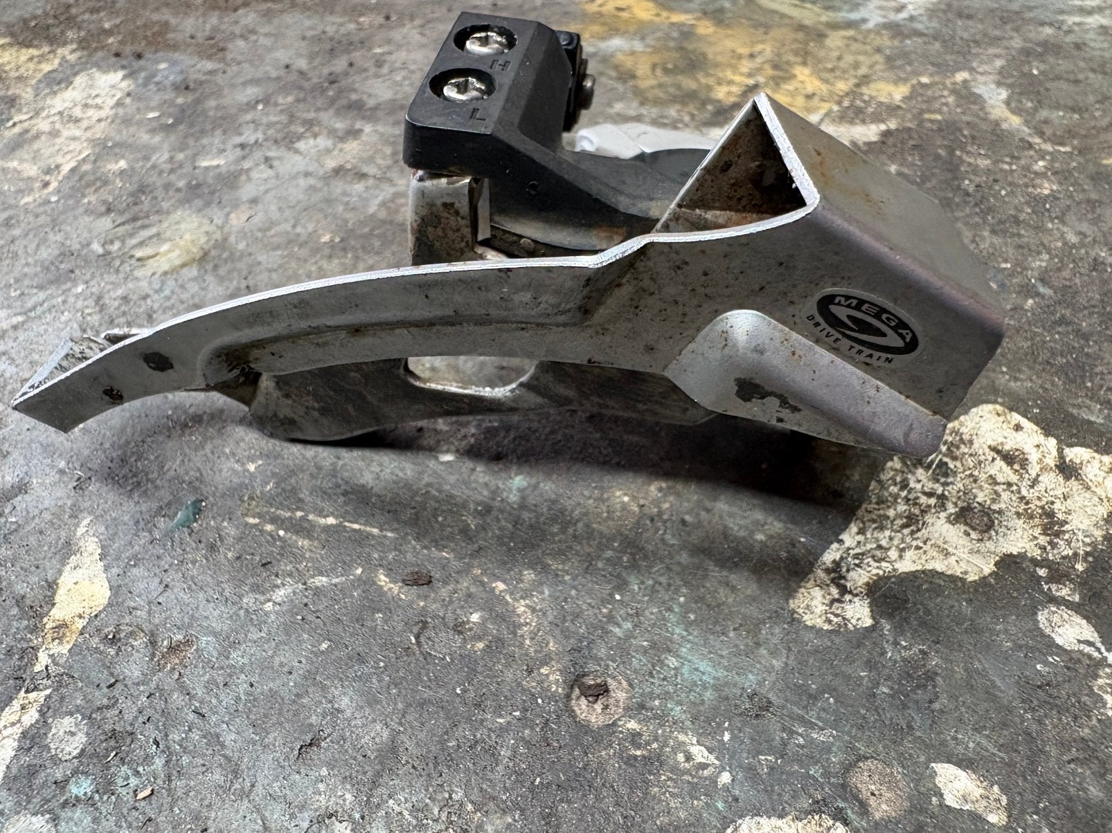 Shimano Deore voorderailleur 9 speed met klemband, Ophalen of Verzenden, Gebruikt