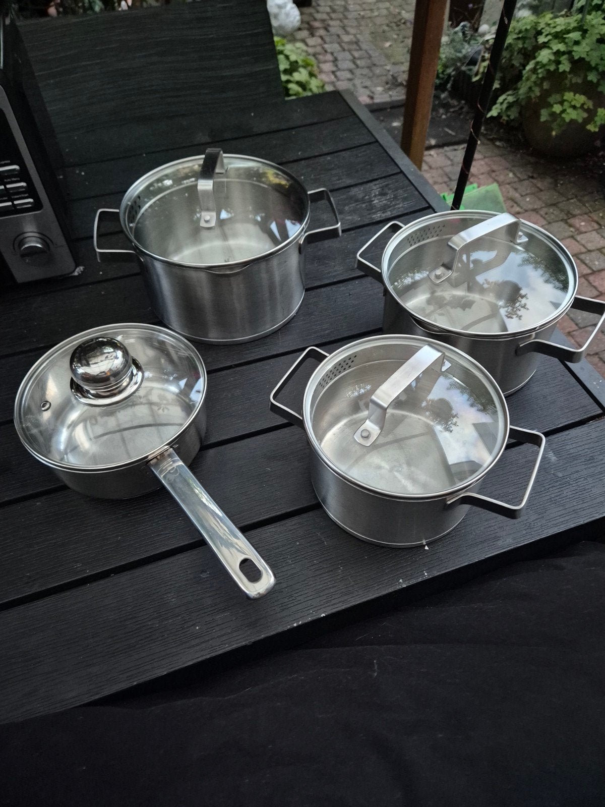 Pannenset Blokker, GreenPan pannenkoekenpan en wok, Huis en Inrichting, Keuken | Potten en Pannen, Gebruikt, Pannenset, Ophalen of Verzenden