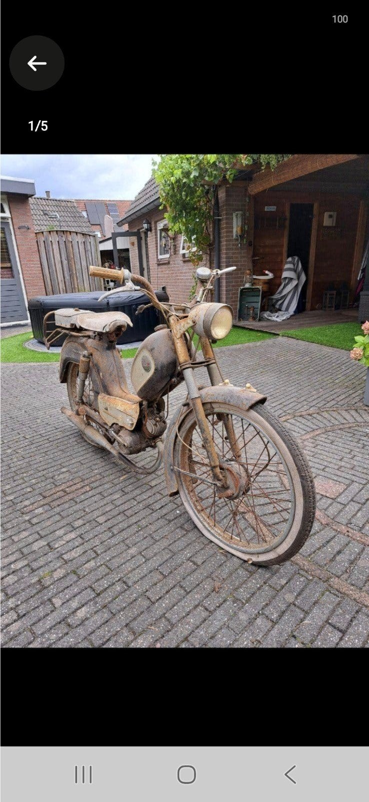 Batavus Mat'o-mat met JLO blok , opknapper, Ophalen, Batavus